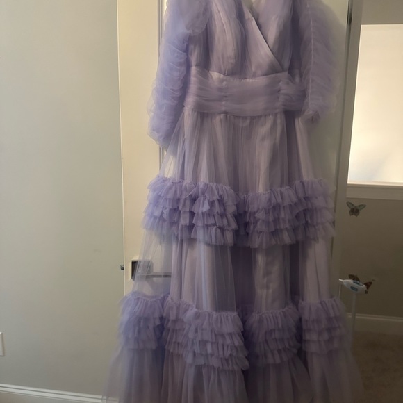 Lavender Ruffled Dress - Picture 10 of 11